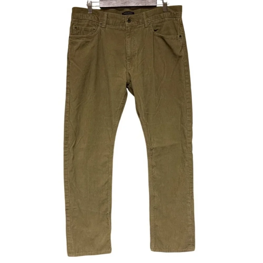 Banana Republic Men's Pants Corduroy Tan Pima Cotton Size 35